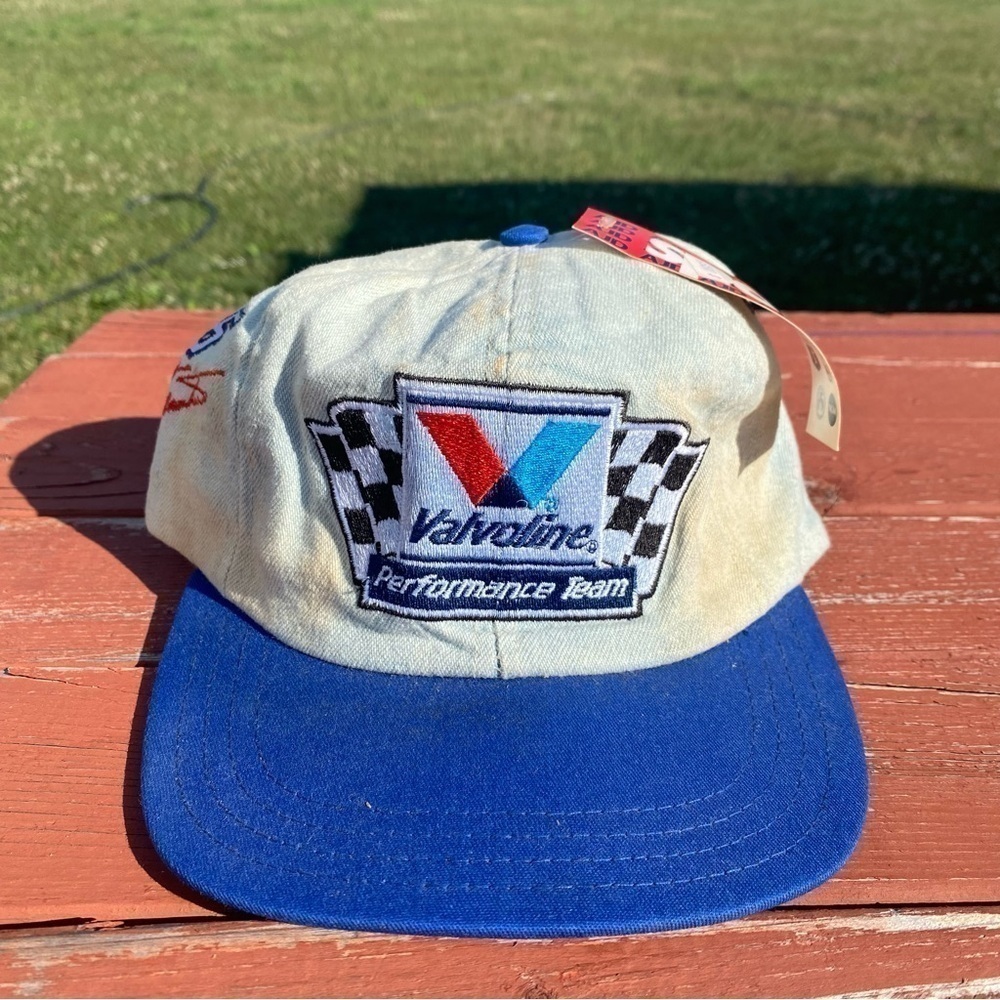 Vintage Valvoline Performance Team Chambray Hat New Deadstock NASCAR Racing